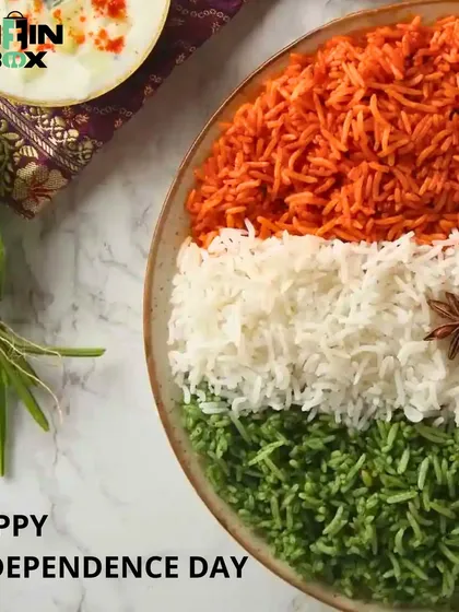 Happy Independence Day! We celebrated with this special tricolor rice dish, representing the flavors of freedom in every bite.