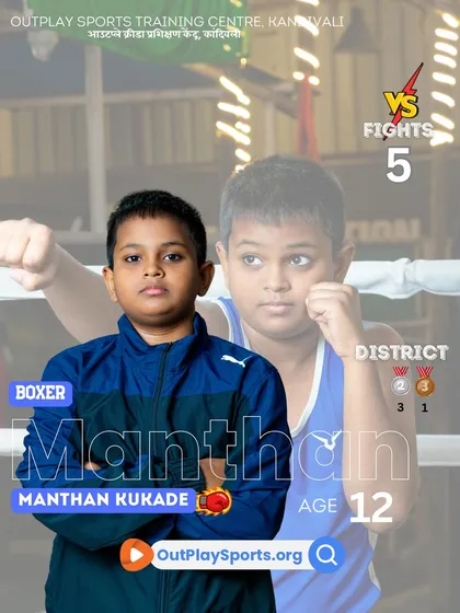 Manthan Kukade, a 12-year-old who is already showing the mindset of a champion with his district medals.