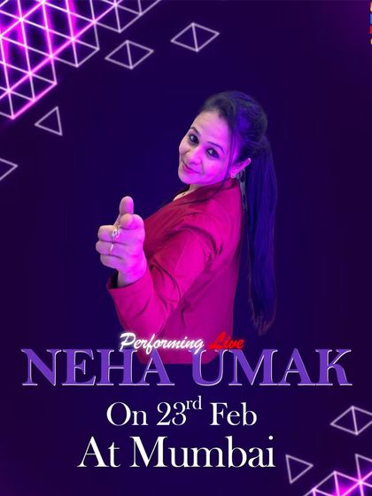 Announcing a show in Mumbai. The futuristic design of the poster adds a modern twist.