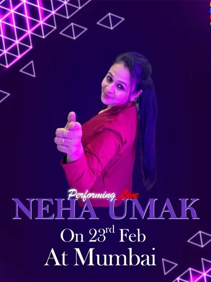 Announcing a show in Mumbai. The futuristic design of the poster adds a modern twist.