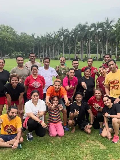 This is the fit fam. After a tough weekend session, it's all about the smiles and the shared sense of accomplishment. We support each other, push each other, and grow stronger together.