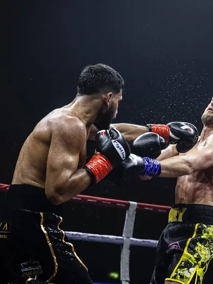 This is the intensity we bring to every fight night. A perfectly timed shot capturing the raw power and split-second action of professional boxing.
