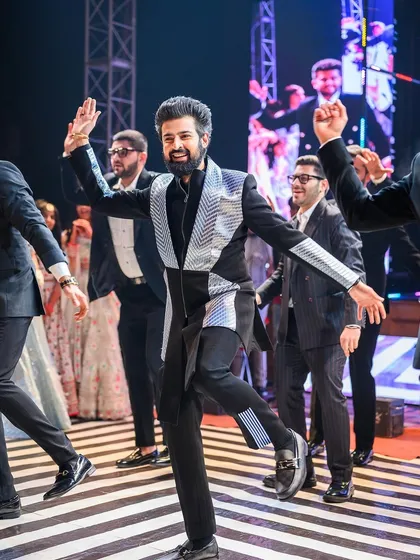 Team Groom bringing the energy! I love choreographing for the groom and his friends, and their performances are always a highlight of the night.