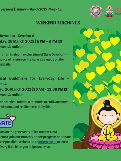 Choe Khor Sum Ling - Spiritual Community Events Core Dharma Teachings & Weekend Courses photo 17