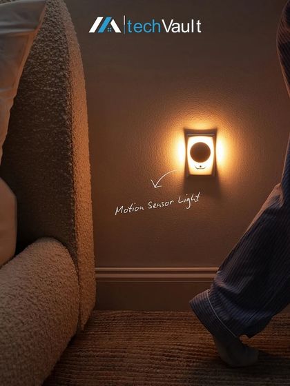 A motion sensor light provides a soft, guiding glow for late-night trips, ensuring safety and comfort without the need to fumble for a switch. It's a small detail that makes a big difference.