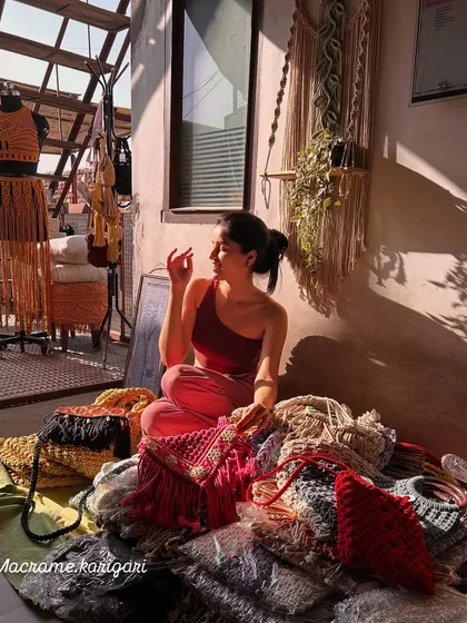 Surrounded by a beautiful mess of threads and finished bags. This is my happy place. Our journey started in 2020, and it has been a beautiful ride of learning, growing, and creating.