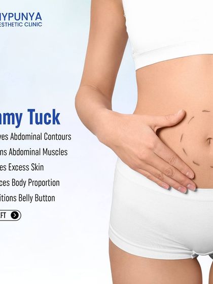 A tummy tuck improves abdominal contours, tightens separated muscles, reduces excess skin, and enhances overall body proportion for a restored physique.