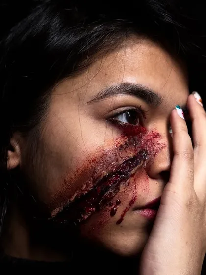 A realistic cut and wound effect. Join my pro batch to learn how to create these convincing SFX looks.