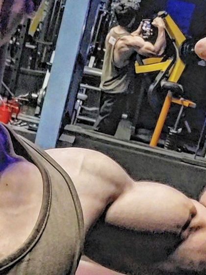 A close-up of the results of consistent effort. Building muscle and definition comes from trusting the process and putting in the work day after day.