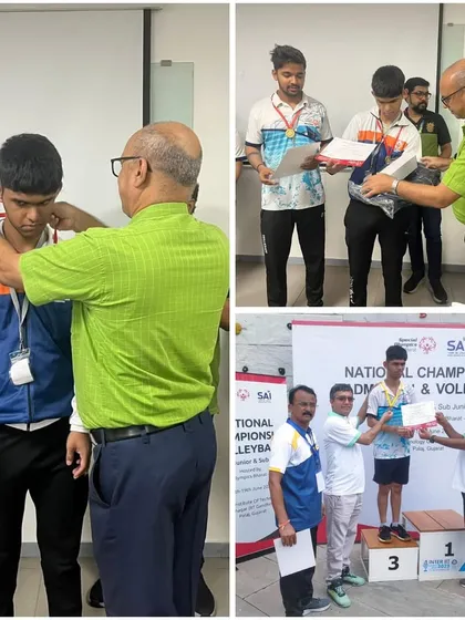 This is the result of dedication. Here is our champion celebrating his gold medal in doubles and bronze in singles at the Special Olympics Bharat National Championships. We don't just train players; we build champions.