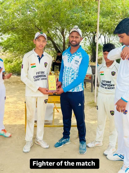 The Fighter of the Match award for showing great resilience.
