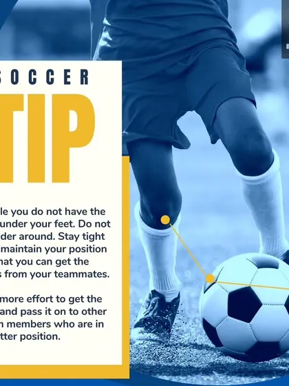 A crucial tip on off-the-ball positioning. Staying tight and maintaining your position is key to receiving a pass and helping your team.