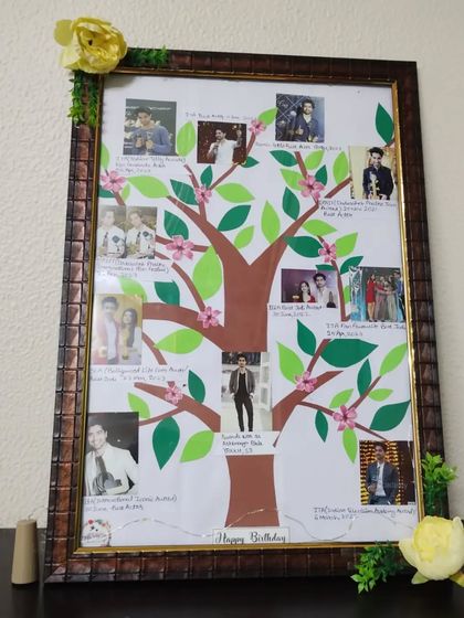 Another view of the 'Awards Tree' frame, highlighting the different photos and award details.