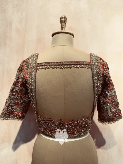 Blouse House by Mahitha Prasad - Custom Blouse Design & Embroidery Reception & Sangeet Glamour photo 8