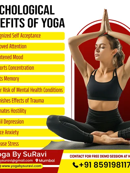 **Yoga is more than just physical exercise.** We focus on the profound psychological benefits, helping you reduce stress, improve attention, heighten your mood, and build self-acceptance through mindful practice.