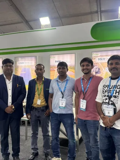 My team connecting with professionals on Day 2 of the REV Solar Expo in Lucknow. We are proud to be part of a scalable and sustainable future.