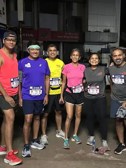 The Satara crew after the race. Congratulations to all our finishers and our podium winner.