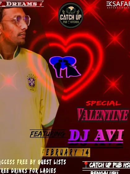 My poster for a special Valentine's Day event, promising a romantic and high-energy night for couples.