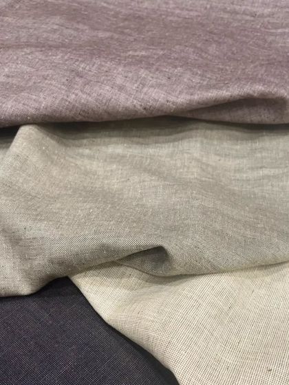 Get your summer wardrobe ready with our 100% linen suiting fabric, perfect for creating stylish and comfortable jackets and trousers.
