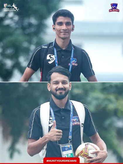 Players giving a thumbs-up as they arrive for the semi-final.