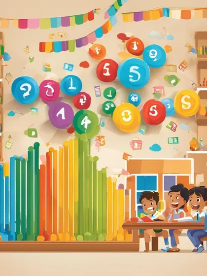 This colorful illustration represents the fun and vibrant learning environment I strive to create, where numbers and learning come to life.