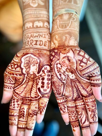 Another look at this beautiful henna design. This grand gesture from my bride Surbhi is something I will never forget.