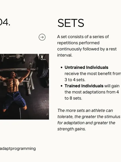 The number of sets you perform is a key variable for stimulating adaptation and strength gains.
