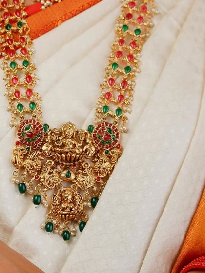 A clear, product-focused shot of the Ganesha pendant necklace from the same series. This type of image is essential for catalogues and commercial use, showing our ability to deliver clean and detailed product photography.