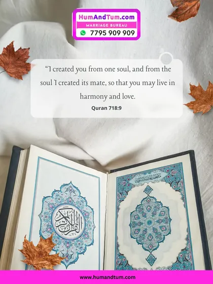 The foundation of our work is the word of Allah. This verse from the Quran reminds us that mates were created for us to find harmony and love. This is the guiding principle behind every match we make at HumAndTum Matrimonial.
