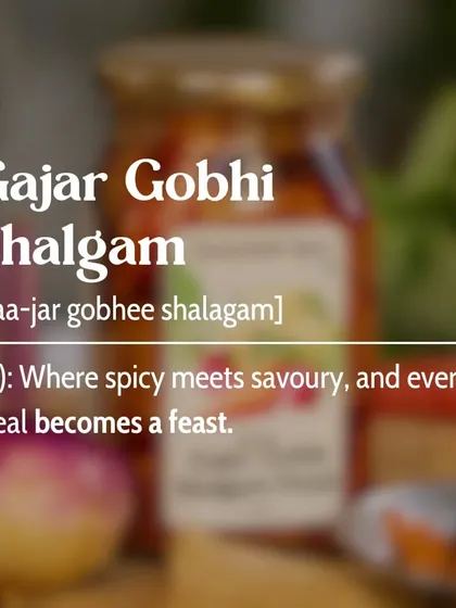 Gajar Gobhi Shalgam: where spicy meets savoury, and every meal becomes a feast. This pickle is a celebration of winter flavours in a jar.