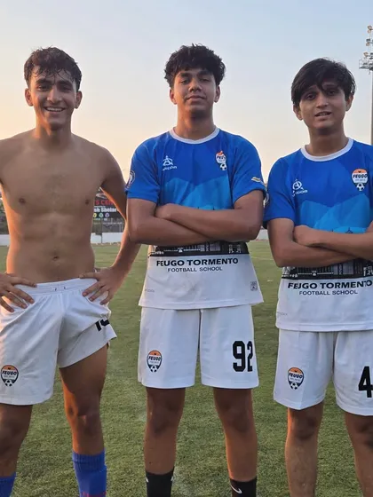 Three of our talented left-footed players from the senior youth squads, products of our development system.