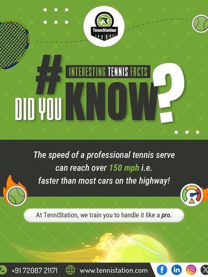 Did you know a professional tennis serve can reach over 150 mph? That's faster than most cars on the highway. We train you to handle that speed like a pro.