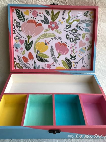 Neetikriti - Hand-Painted Home Decor & Personalized Gifts Custom Organizer Boxes photo 54