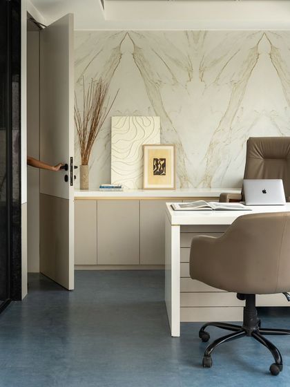 A duplicate of image 22, emphasizing the inviting entrance to the CEO's cabin.