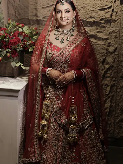 The complete bridal look. My goal is always to ensure the makeup, hair, and styling come together to create a cohesive and breathtaking vision for the bride on her special day.