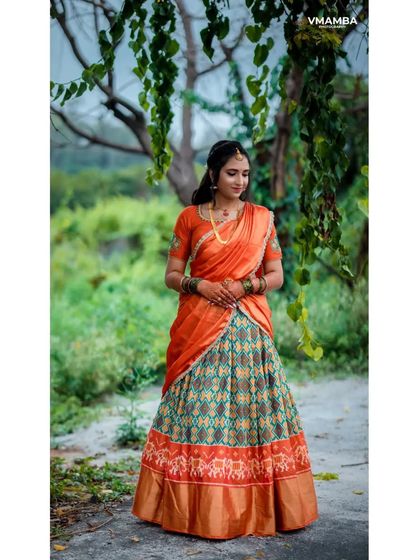 A duplicate of 86, showcasing the elegant traditional wear for an engagement.