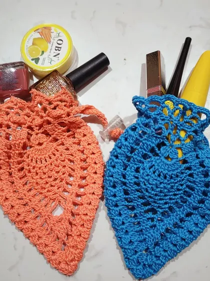 Not every project has to be big. These cute and handy pineapple pouches are a quick and satisfying make. They are perfect for holding small items like makeup or headphones and are a great way to practice new stitches on a small scale.