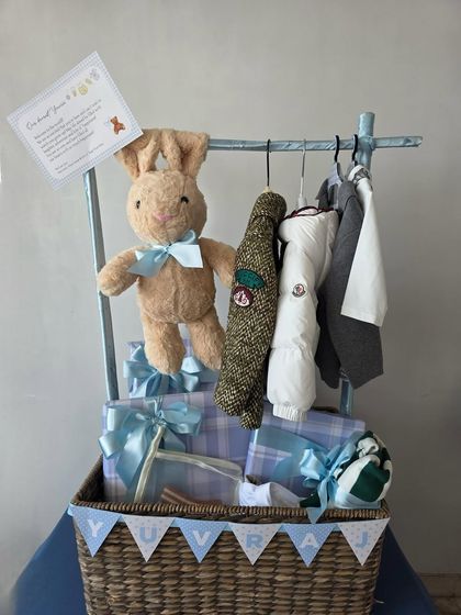A close-up of the clothing rack hamper for Yuvraj.