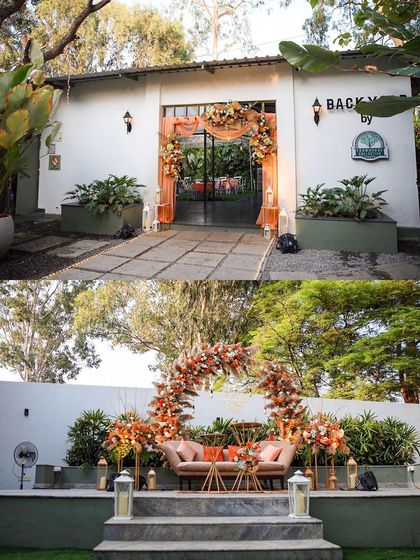 Explore the charm of The Backyard by FHC. These images showcase various setups for intimate events, from wedding ceremonies under a transparent canopy to lively birthday parties and elegant engagements. This space is designed for close-knit celebrations.