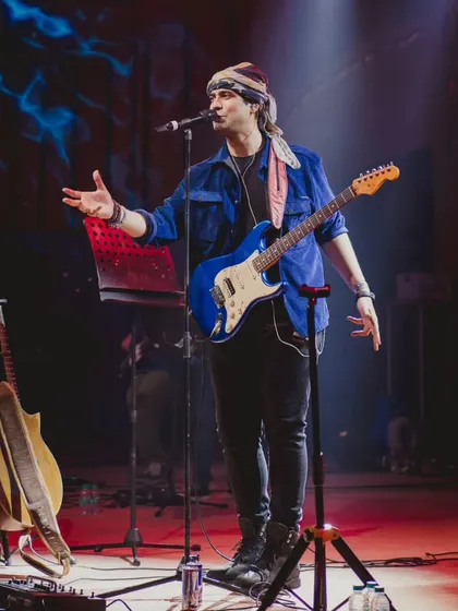 Another angle of Jubin Nautiyal's soulful performance. We work with top photographers to capture these moments, preserving the memory of the magic we create.