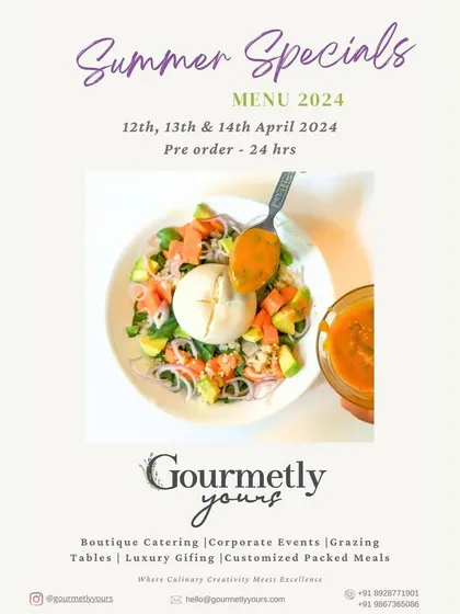 The official announcement for our Summer Specials Menu. This graphic invites customers to pre-order refreshing and tantalizing dishes for the weekend.
