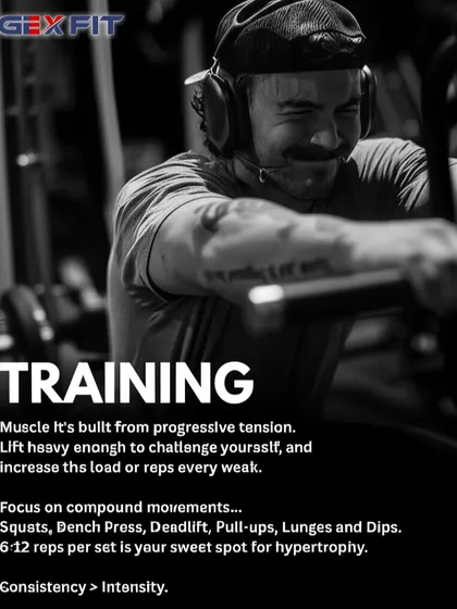 Training must be intentional. We focus on proven methods like progressive overload with compound movements in the 6-12 rep range to create the tension needed for muscle growth, or hypertrophy.