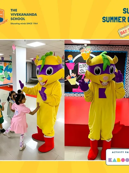High-fives and happy moments with Super K. Our mascot is professionally trained to be friendly, gentle, and fun for children of all ages.