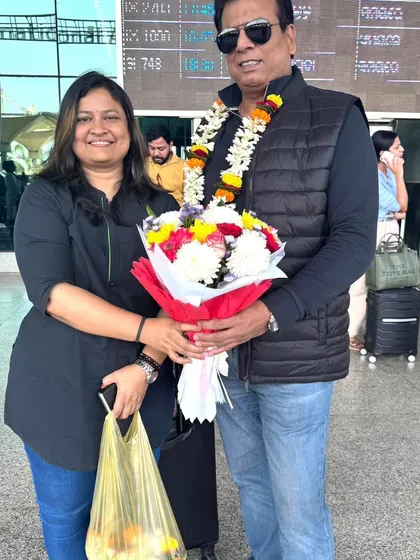 With the General Secretary of the Orissa State Association, Ms. Gouri Mohanty, upon my arrival. We have strong female leaders in key positions within KIO.