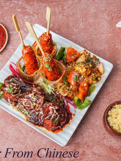 For those who want to try a bit of everything, we offer this Chinese Mix Platter. It includes our signature Double Cooked Chicken, Cocktail Candy Chicken, and Black Pepper Chicken.