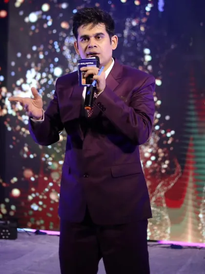Holding the mic on a big stage, with the lights on me, is my comfort zone. I ensure your event's key moments are delivered with professionalism and a commanding presence, keeping the audience engaged from start to finish. This was for a large corporate gathering in Mumbai.