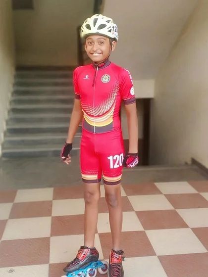 This is our fighter Siddharth, fully geared up and ready to compete. He gave a tough fight at the 60th National Championships, and we are incredibly proud of his performance and spirit.