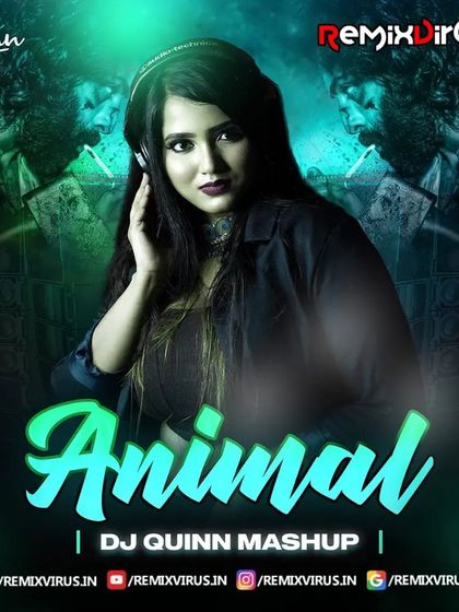 The cover art for my popular 'Animal' mashup, released on RemixVirus. I enjoy creating high energy mashups of trending Bollywood tracks.