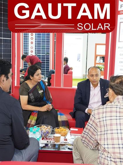 Our leadership team in a meeting with key stakeholders at the REI Expo 2024, discussing long-term partnerships and industry trends.