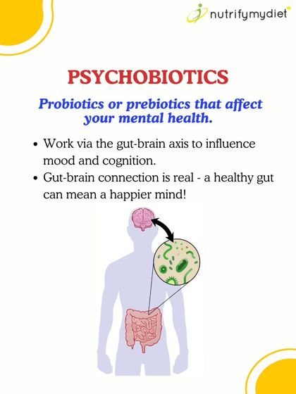 Understanding Psychobiotics. The gut-brain connection is real. Psychobiotics are specific probiotics that can influence your mood and cognitive function, highlighting how a healthy gut contributes to a happier mind.